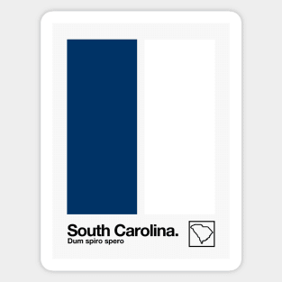 South Carolina // Original Minimalist Artwork Poster Design Sticker